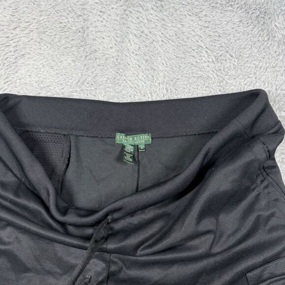 Lauren Ralph Lauren Active Joggers Sweatpants Women's XL‎ Black Drawstring Waist - Picture 3 of 9